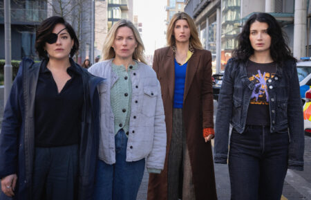 Sarah Greene, Eva Birthistle, Sharon Horgan and Eve Hewson in 'Bad Sisters' Season 2