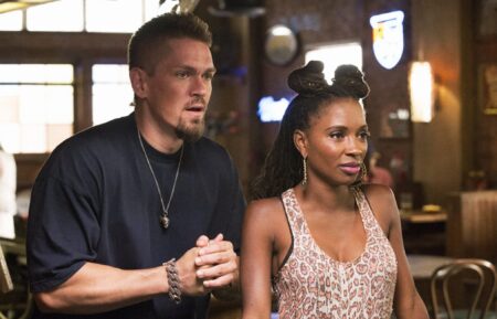 Steve Howey and Shanola Hampton in 'Shameless'