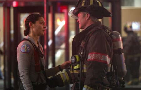 Miranda Rae Mayo as Stella Kidd, Taylor Kinney as Kelly Severide — 'Chicago P.D.' Season 12 Episode 11 