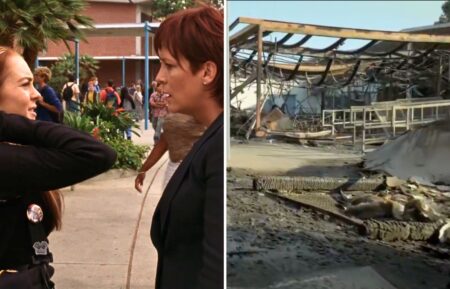 Lindsay Lohan and Jamie Lee Curtis in 'Freaky Friday', destruction at Palisades Charter High School