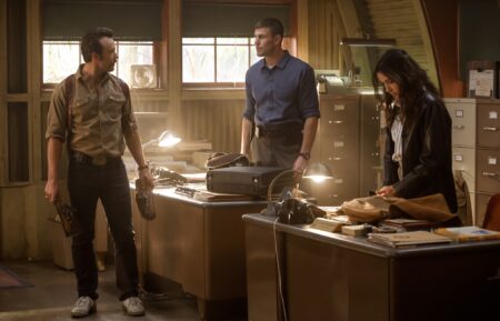 Kyle Schmid as Mike Franks, Austin Stowell as Leroy Jethro Gibbs, and Mariel Molino as Cecilia “Lala” Dominguez — 'NCIS: Origins' Season 1 Episode 11 