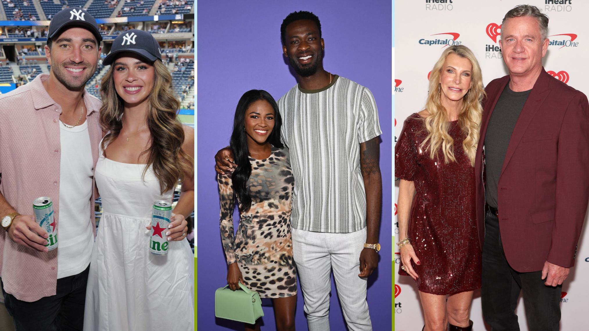 Kelsey Anderson and Joey Graziadei at the US Open, Charity Lawson and Dotun Olubeko, Joan Vassos and Chock Chapple at Jingle Ball