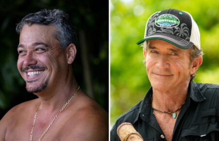 'Boston' Rob Mariano and Jeff Probst in 'Survivor'