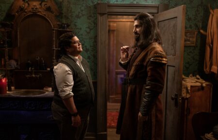 Harvey Guillen and Kayvan Novak in the 'What We Do in the Shadows' Series finale