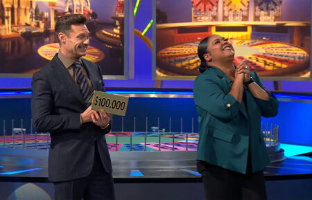 'Wheel of Fortune' contestant Kiana Moreland reacts to her bonus round prize during the episode airing January 10, 2025