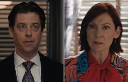 Christian Borle and Carrie Preston in 'Elsbeth' Season 2 Episode 11 - 'Finance Bros'