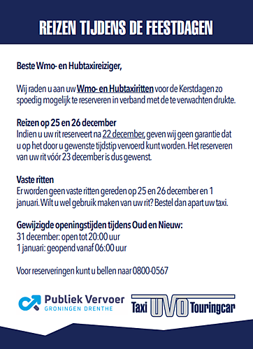 Reizen tijdens de feestdagen