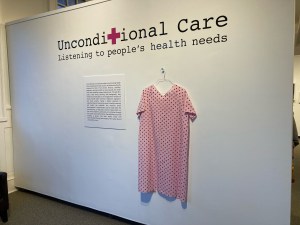 The art show “Unconditional Care,” opened last week at Lewis-Clark State College, and includes the pictured work "Mother's Right" by Michelle Hartney. Some of the art that was abortion-related, however, was removed from the exhibition. (Michelle Hartney)