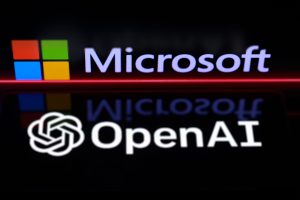 openai and microsoft logos