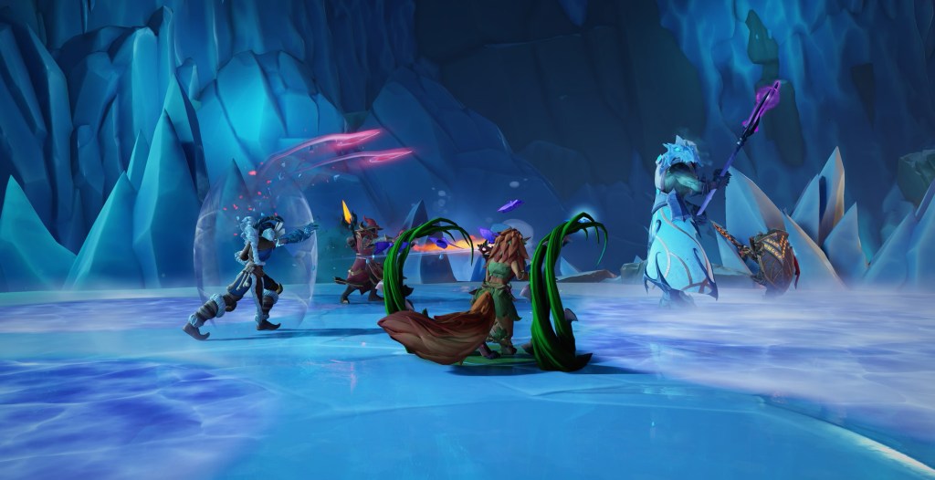 Fellowship Party Battle in Ice Cave