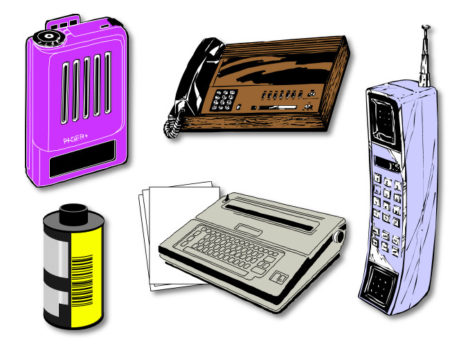 Obsolete Tech in 1990s Clip Art