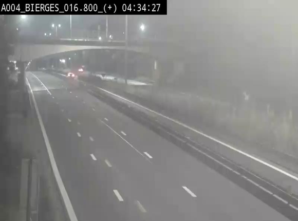 Webcam à Wavre, à hauteur de la sortie 5 Bierges. Vue orientée vers Namur