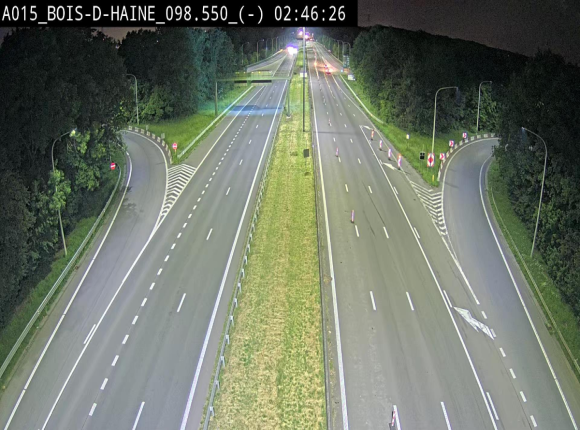 Webcam autoroute Belgique - Bois d'Haine - E42 - BK 98.6