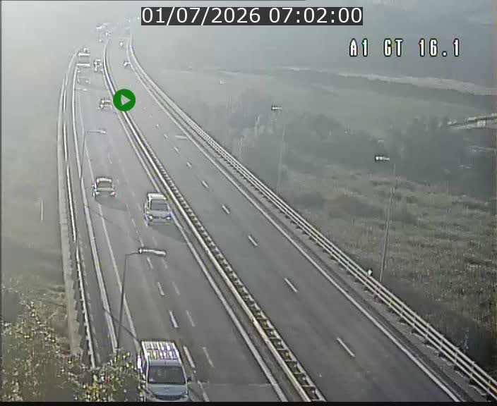 Traffic live webcam Luxembourg Niederanven - A1 direction Allemagne - BK 16.1
