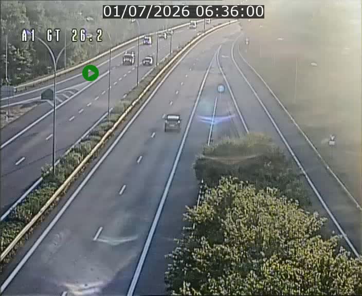 Traffic live webcam Luxembourg Grevenmacher - A1 direction Allemagne - BK 26.2
