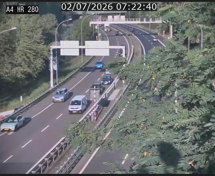 Webcam traffic A4 Luxembourg - BK 0.2 - P+R Bouillon (direction Luxembourg)