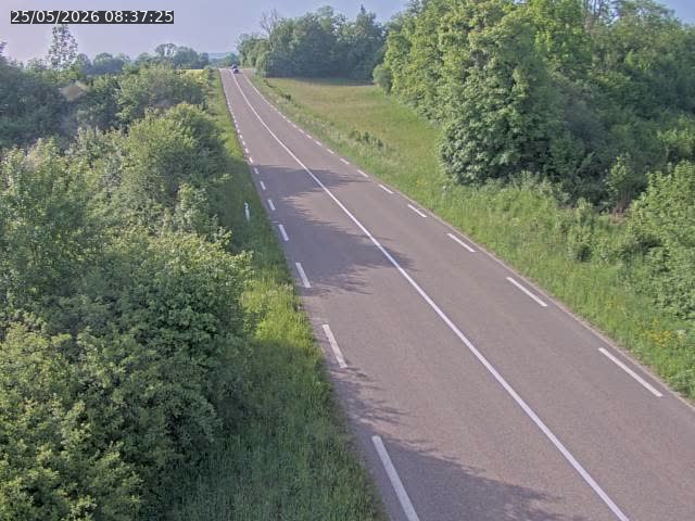 Webcam sur la Nationale 5 à Montrond, entre Champagnole et Barretaine