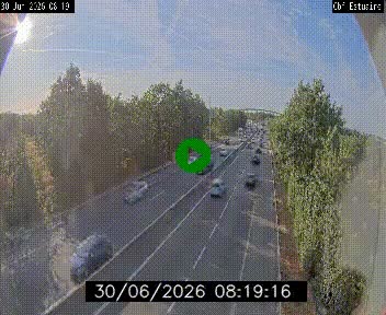 Webcam sur le périphérique de Nantes (N844) après la Porte de Bouguenais, à l'ouest de la ville