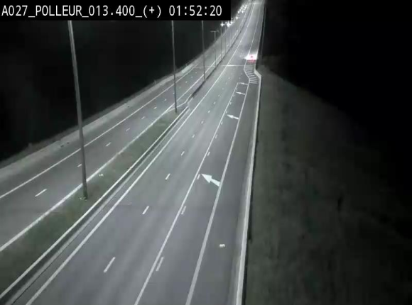 Webcam sur l'A27/E42 à hauteur du Viaduc de Polleur, juste après l'aire de Polleur