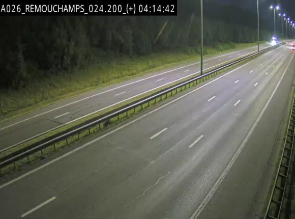 Webcam à hauteur de Spa entre la sortie Remouchamps et la sortie Stavelot. Vue orientée vers les Ardennes