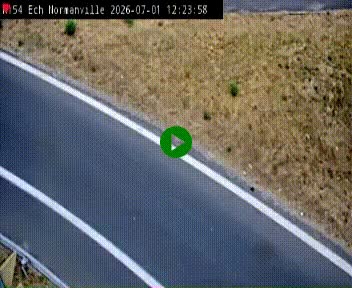 Webcam à hauteur du Leclerc Normanville sur la N154. Vue orientée vers Rouen