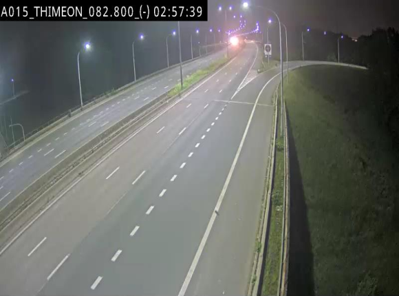 Caméra trafic Belgique - Thiméon - E42, jonction avec A54 (E420) direction La Louvière/Charleroi - BK 82.82
