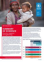 Summary of evaluation evidence: Country capacity strengthening