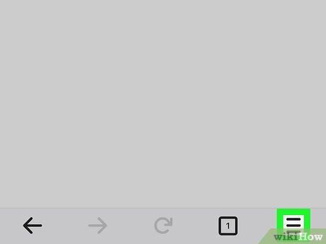 Step 1 Tap the menu in Firefox ☰.