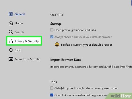 Step 3 Click Privacy & Security.
