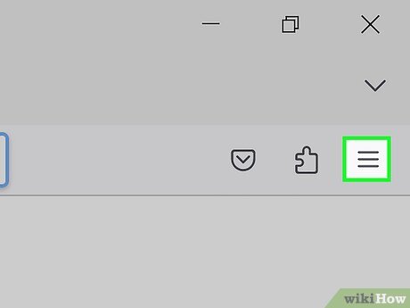 Step 1 Click the menu in Firefox ☰.