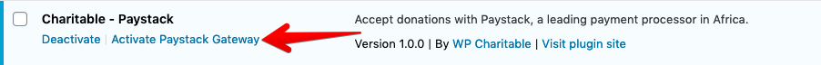 Paystack-WordPress-donation-plugin-activation-link | Charitable