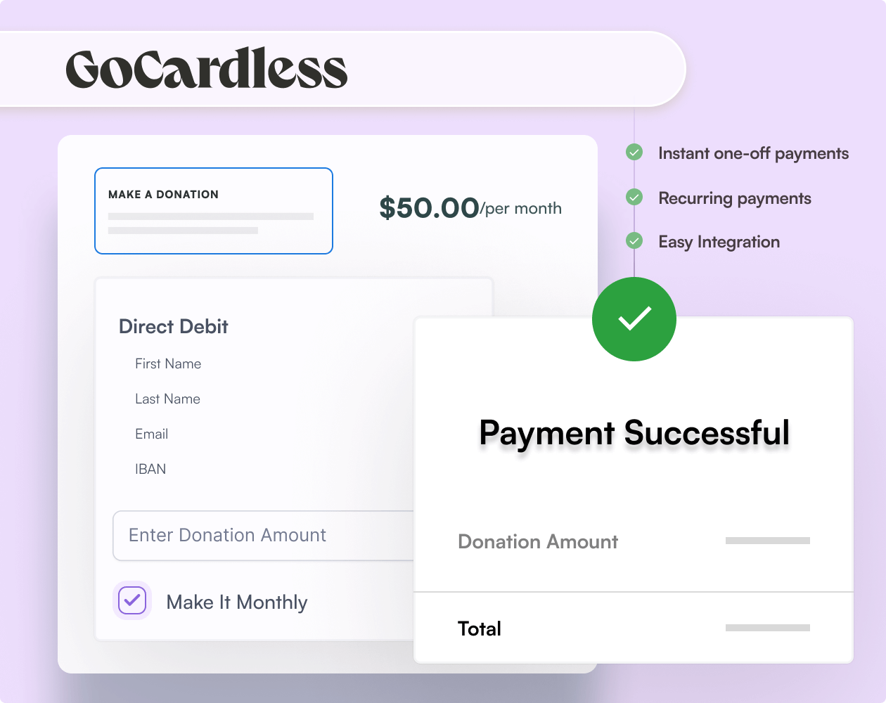 GoCardless-Zahlungen | Charitable GoCardless-Zahlungen