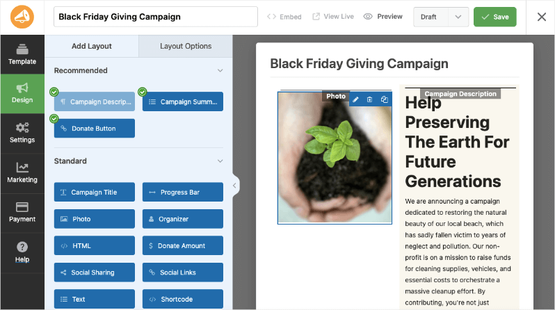 Black Friday Kampagnen-Builder | Charitable Black Friday Kampagnen-Builder
