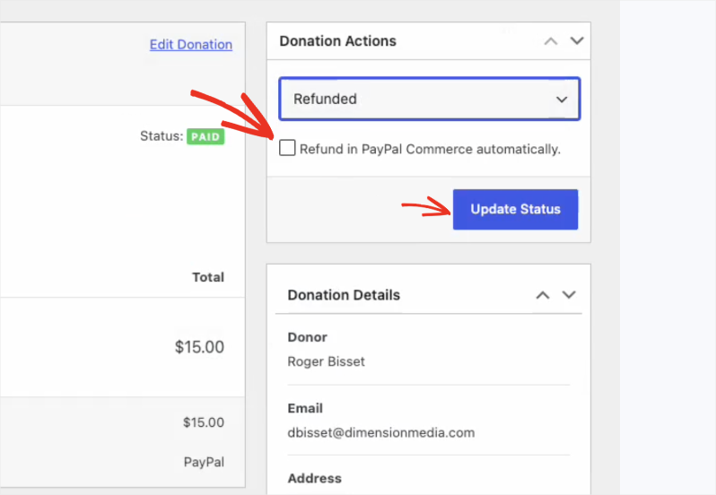 Refund in paypal | Charitable Refund in paypal