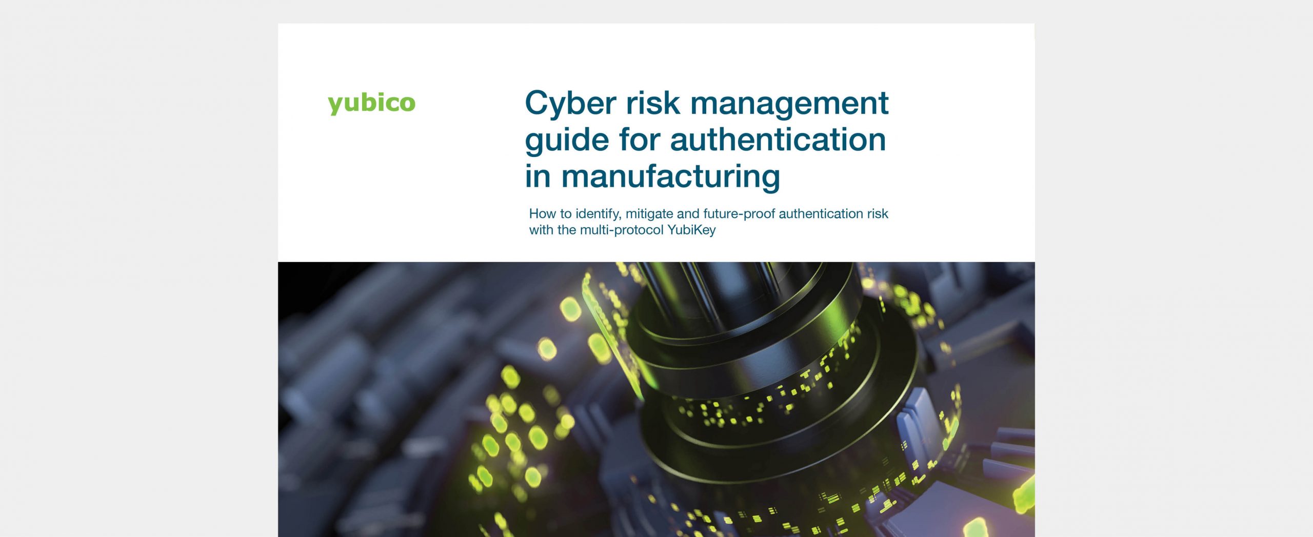 Cyber risk management guide for authentication in manufacturing cover