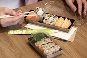 BioPak launches compostable paper sushi tray