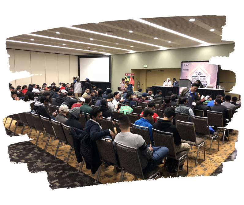 Young Muslims Conference program banner