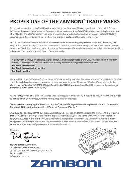 Trademark Letter