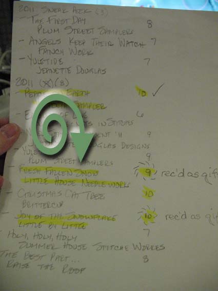 to stitch list