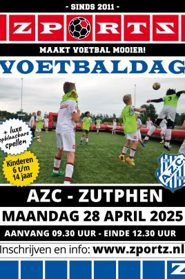 Powered by AZC Mei vakantie luxe voetbaldag bij AZC maandag 28 april 2025